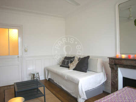 Living room Furnished apartment - 37m²  - 1 bedroom - Canal Saint-Martin - Paris