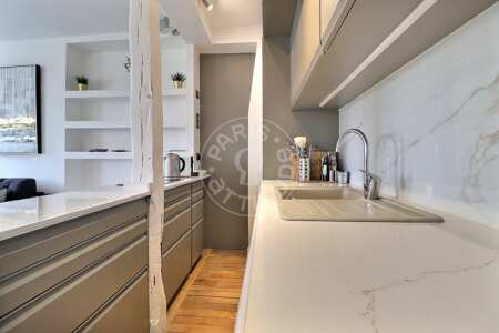 Cuisine Appartement meublé - 50m²  - 1 chambre - Invalides - Paris