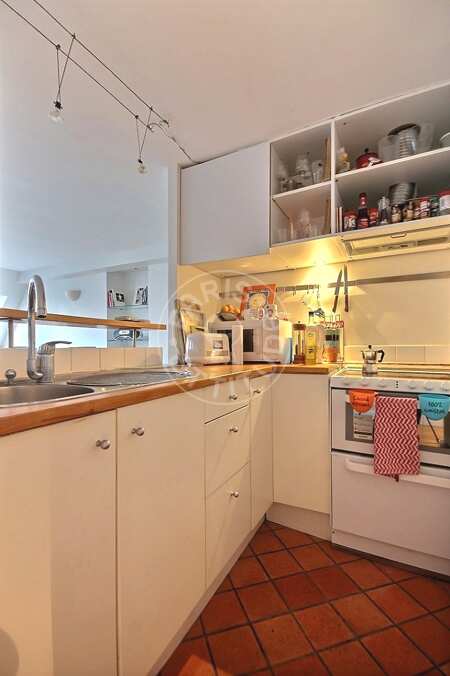 Cucina Appartamento arredato - 41m²  - 1 locale - Musée Picasso - Parigi