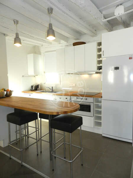 Cucina Appartamento arredato - 39m²  - 1 locale - Montorgueil - Parigi