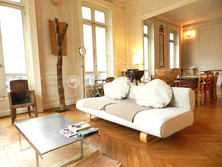 Sala Apartamento mobilado - 115m²  - 1 quarto - Jardin du Luxembourg - Paris