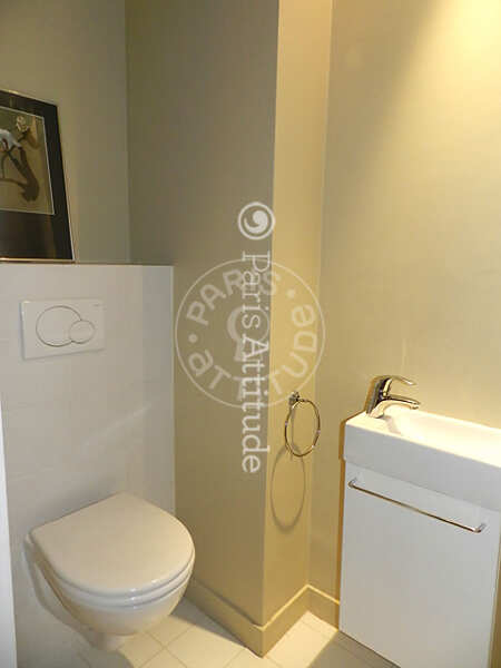 WC Apartamento mobilado - 115m²  - 1 quarto - Jardin du Luxembourg - Paris