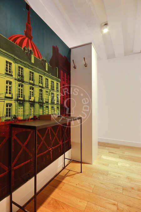 Eingangsbereich Möblierte wohnung - 43m²  - 1 Zimmer - Saint-Paul - Paris