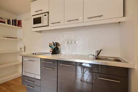 Küche Möblierte wohnung - 43m²  - 1 Zimmer - Saint-Paul - Paris