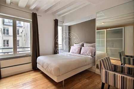 Schlafzimmer Möblierte wohnung - 43m²  - 1 Zimmer - Saint-Paul - Paris