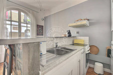 Cocina Piso amueblado - 33m²  - 1 dormitorio - Tolbiac - París