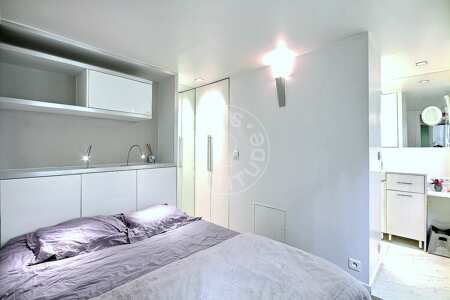 Bedroom Furnished apartment - 25m²  - 1 bedroom - Saint-Paul - Paris