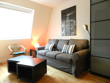 Living room Furnished studio - 22m²  - Victor Hugo - Paris