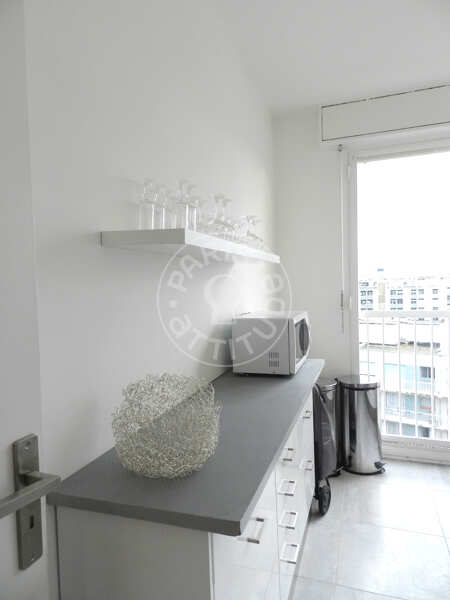 Cozinha Apartamento mobilado - 55m²  - 1 quarto - Tour Eiffel - Paris