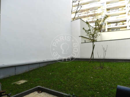 Jardin Appartement meublé - 43m²  - 1 chambre - Commerce - Paris