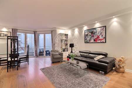 Salon Appartement meublé - 90m²  - 2 chambres - Neuilly-sur-Seine