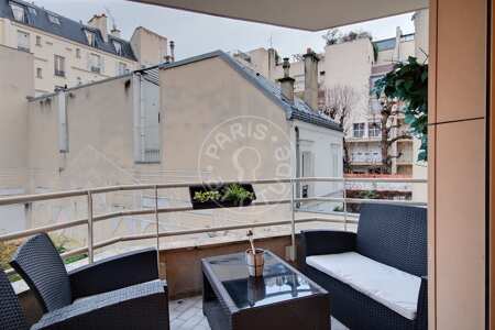 Balcon Appartement meublé - 90m²  - 2 chambres - Neuilly-sur-Seine