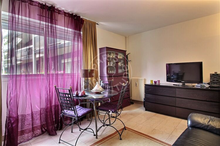 Living room - Furnished studio alcove - Paris 75015 - 8265