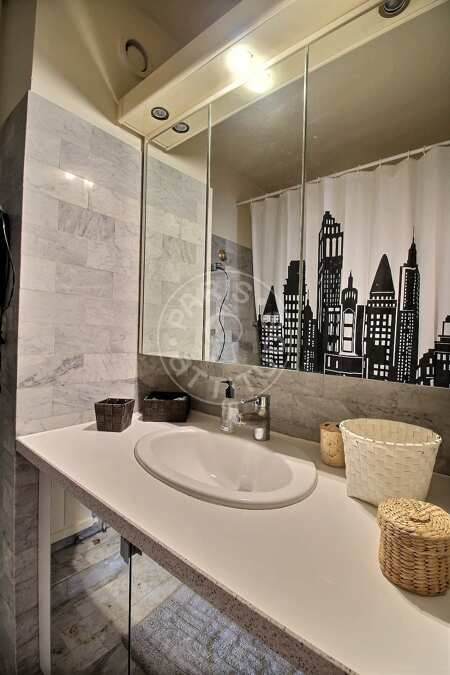 Baño Estudio con alcoba amueblado - 31m²  - Tour Eiffel - París