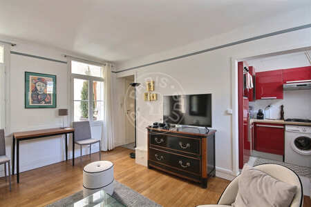 Sala Apartamento mobilado - 41m²  - 1 quarto - Musée Picasso - Paris