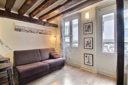 Salotto Duplex arredato - 26m²  - 1 locale - Saint-Paul - Parigi
