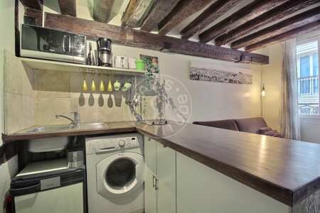 Cucina Duplex arredato - 26m²  - 1 locale - Saint-Paul - Parigi