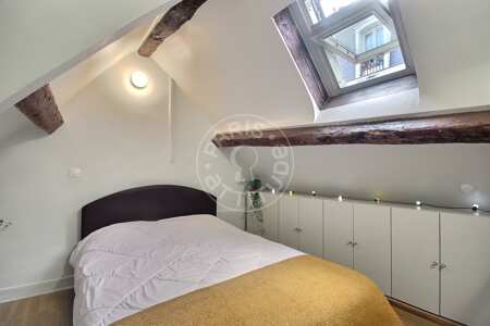 Camera da letto Duplex arredato - 26m²  - 1 locale - Saint-Paul - Parigi