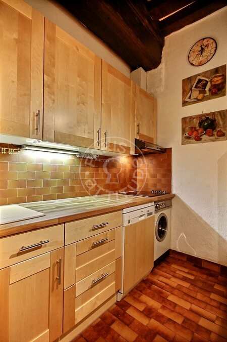 Cocina Piso amueblado - 55m²  - 1 dormitorio - Temple - París