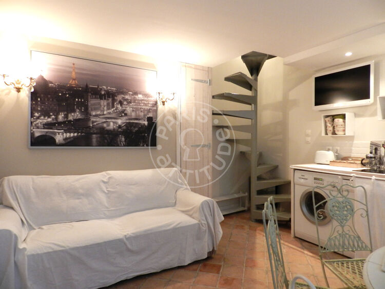Salotto - 2 locali arredato - Parigi 75004 - 8320