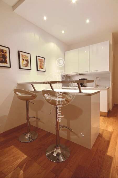 Cuisine Studio meublé - 20m² - Place Monge - Paris