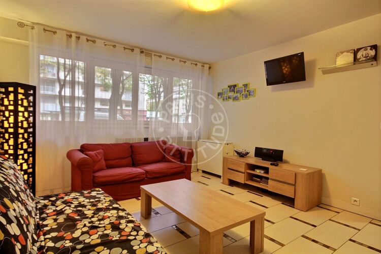 Living room - Furnished 1 bedroom - Paris 75015 - 8372
