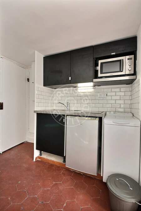 Cozinha Quitinete mobilado - 17m²  - Poissonnière - Paris