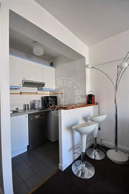 Cozinha Quitinete mobilado - 30m²  - Trocadéro - Paris