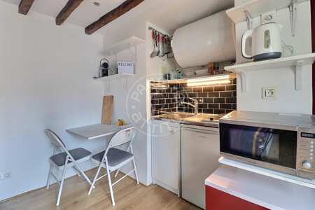 Cocina Estudio amueblado - 16m²  - Arts et Métiers - París