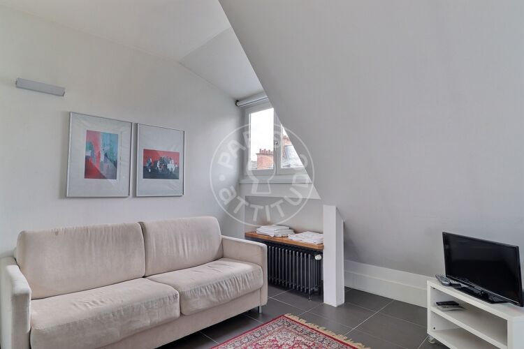 Living room - Furnished studio - Paris 75016 - 8438