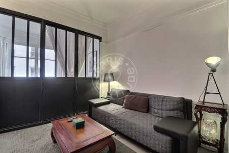 Salon Studio alcove meublé - 33m²  - Bourse - Paris