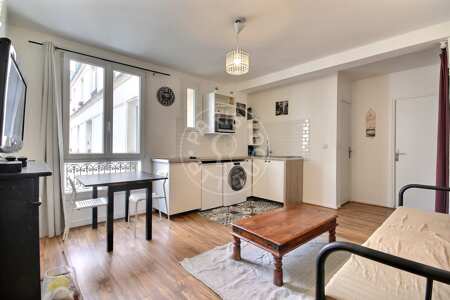 Sala Apartamento mobilado - 35m²  - 1 quarto - Canal Saint-Martin - Paris
