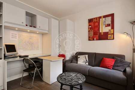 Wohnzimmer Möblierte studio - 15m²  - Ecole Militaire / Unesco / Duroc - Paris