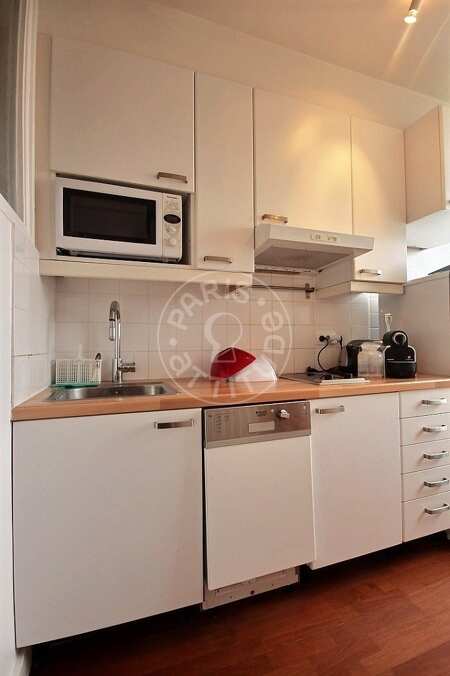 Cocina Piso amueblado - 40m²  - 1 dormitorio - La Muette / Bois de Boulogne - París