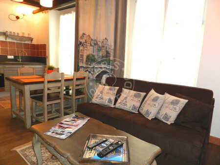 Living room Furnished apartment - 32m²  - 1 bedroom - Latin / Saint-Michel - Paris