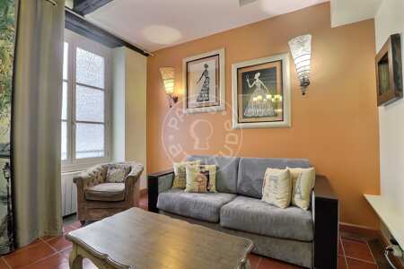 Living room Furnished apartment - 45m²  - 1 bedroom - Latin / Saint-Michel - Paris