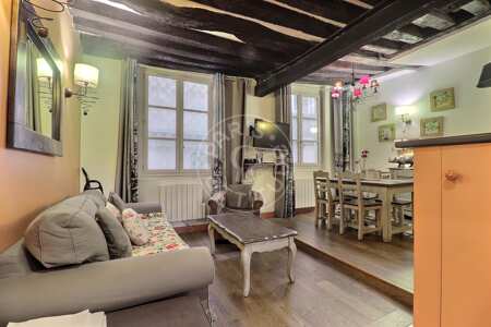 Sala Apartamento mobilado - 45m²  - 1 quarto - Latin / Saint-Michel - Paris