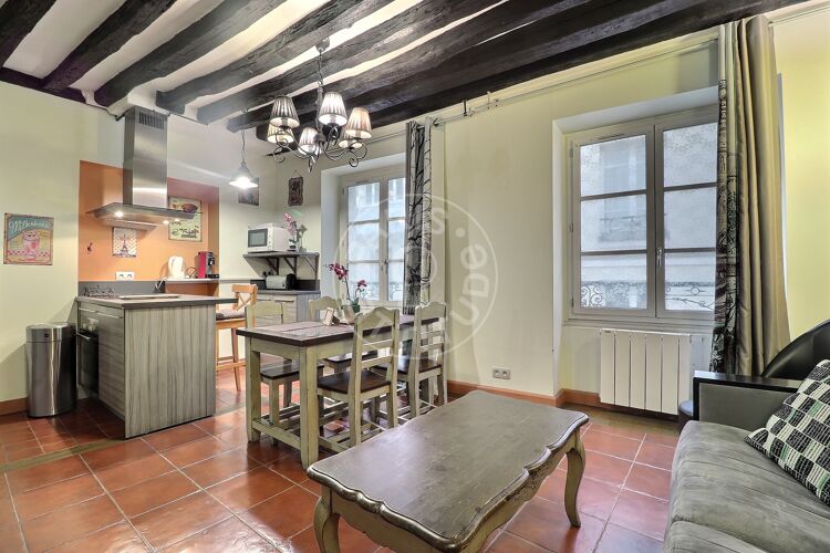 Salotto - 2 locali arredato - Parigi 75005 - 8506