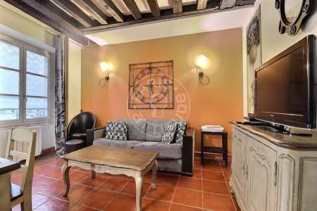 Salon Duplex meublé - 65m²  - 2 chambres - Latin / Saint-Michel - Paris