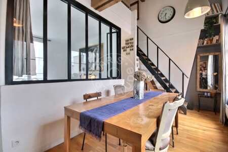 Salón Dúplex amueblado - 37m²  - 2 dormitorios - Ile Saint-Louis - París