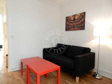 Wohnzimmer Möblierte wohnung - 25m²  - 1 Zimmer - Faubourg Saint-Martin - Paris