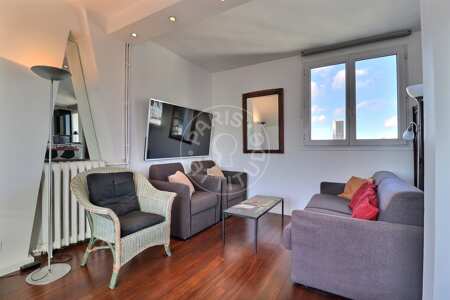 Wohnzimmer Möblierte wohnung - 50m²  - 1 Zimmer - Notre-Dame de Lorette - Paris