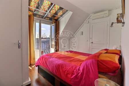 Schlafzimmer Möblierte wohnung - 50m²  - 1 Zimmer - Notre-Dame de Lorette - Paris
