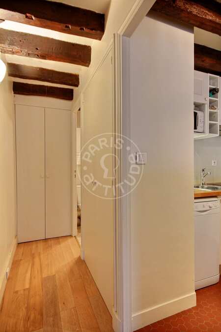 Eingangsbereich Möblierte studio - 23m²  - Latin / Saint-Michel - Paris