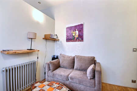 Salon Studio alcove meublé - 25m²  - Faubourg Saint-Martin - Paris