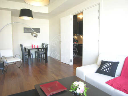 Salon Appartement meublé - 50m²  - 1 chambre - Arc de Triomphe - Paris