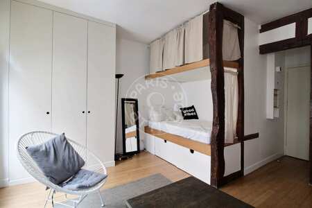Salón Estudio amueblado - 29m²  - Tour Eiffel - París