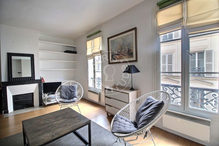 Living room - Furnished studio - Paris 75007 - 8584
