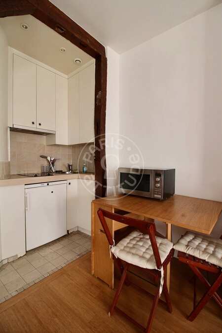Cocina Estudio amueblado - 29m²  - Tour Eiffel - París