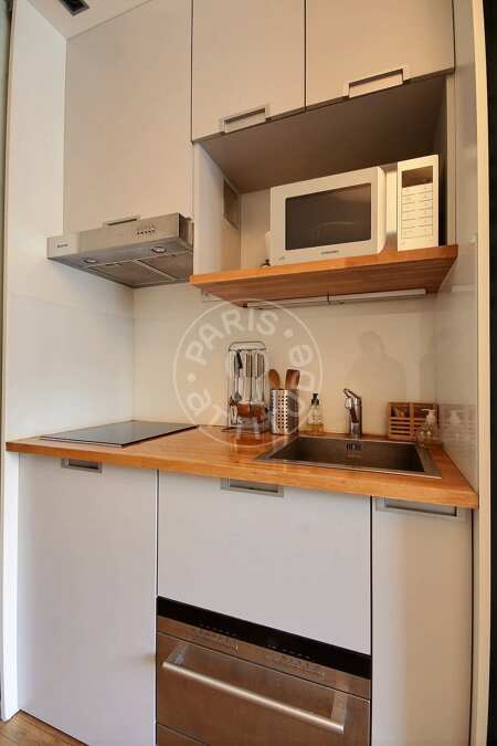 Cozinha Apartamento mobilado - 34m²  - 1 quarto - Ecole Militaire / Unesco / Duroc - Paris